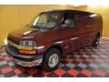 2004 Berry Red Metallic Chevrolet Express 3500 Extended Commercial Van  photo #2