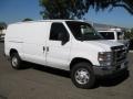 Oxford White 2008 Ford E Series Van E350 Super Duty Commericial Exterior