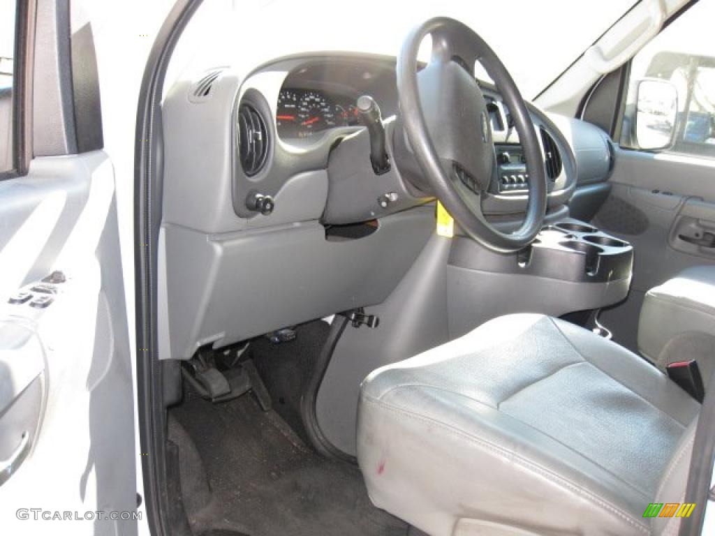 Medium Flint Interior 2008 Ford E Series Van E350 Super Duty Commericial Photo #39215510