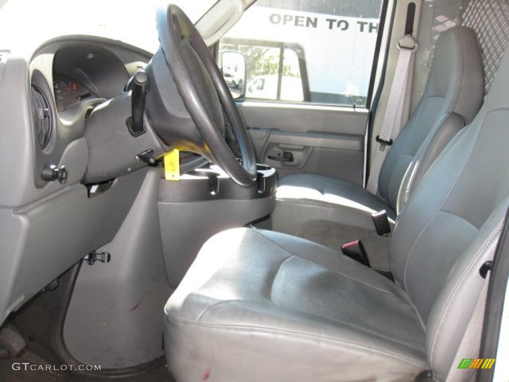 Medium Flint Interior 2008 Ford E Series Van E350 Super Duty Commericial Photo #39215530