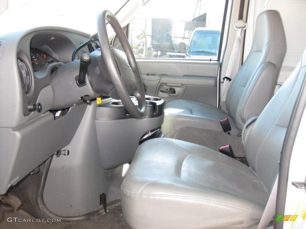 Medium Flint Interior 2008 Ford E Series Van E350 Super Duty Commericial Photo #39215644
