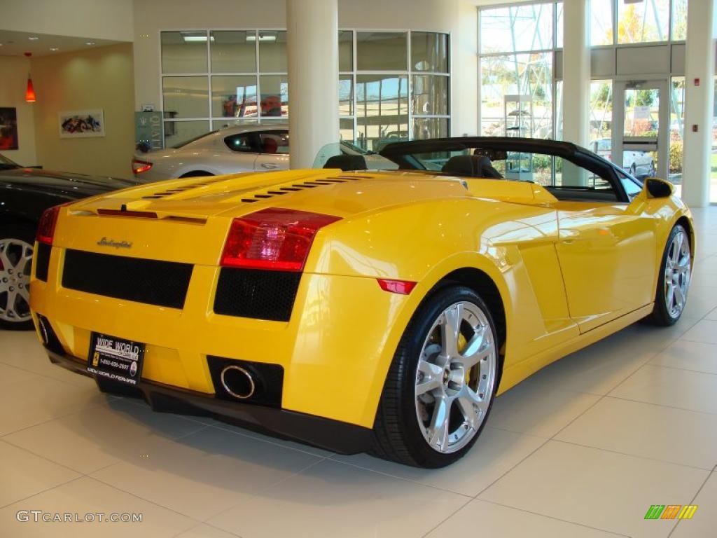 Giallo Halys (Yellow) 2007 Lamborghini Gallardo Spyder Exterior Photo #39215769