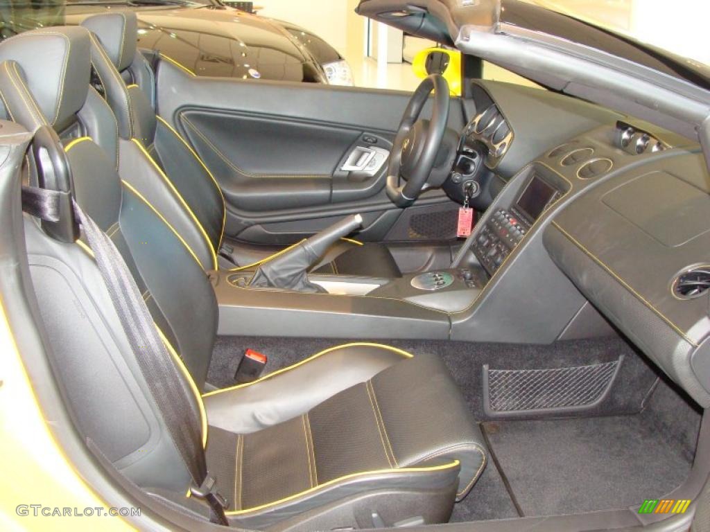 2007 Lamborghini Gallardo Spyder Nero Perseus Dashboard Photo #39215913
