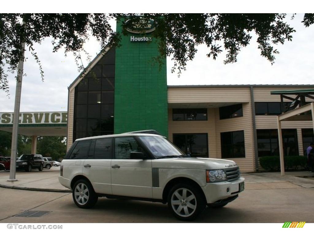 2008 Range Rover V8 HSE - Alaska White / Ivory photo #1