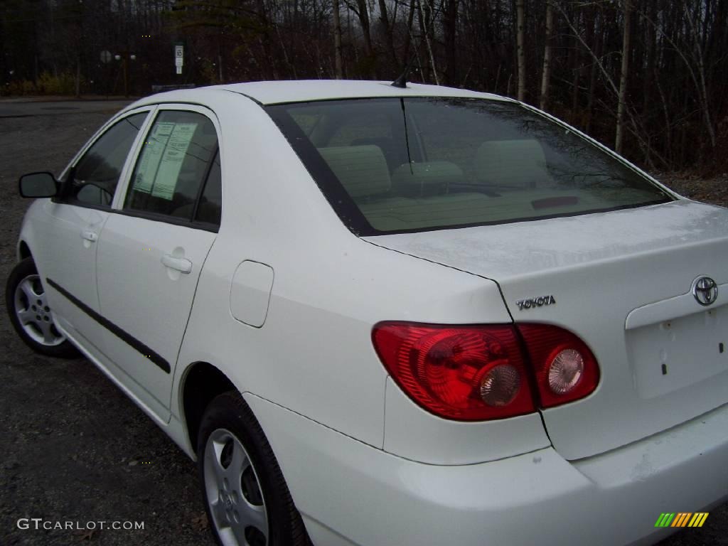 2007 Corolla CE - Super White / Beige photo #1