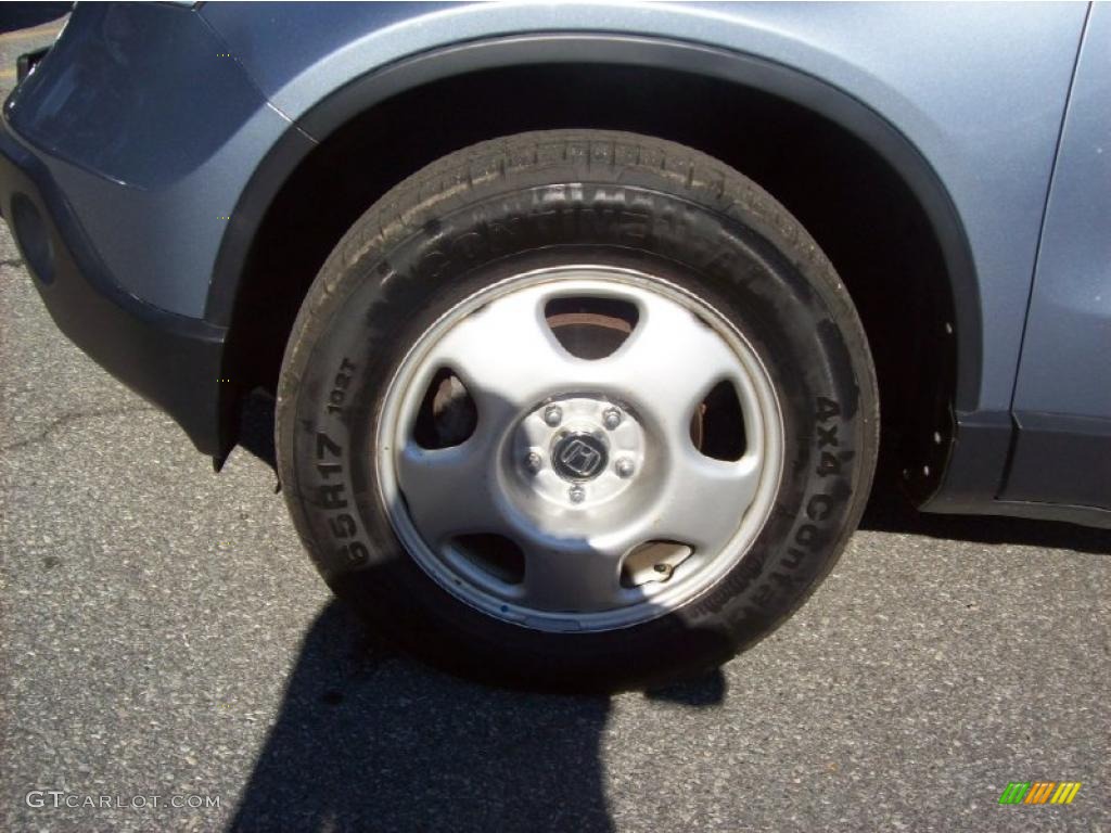 2008 CR-V LX 4WD - Glacier Blue Metallic / Gray photo #9
