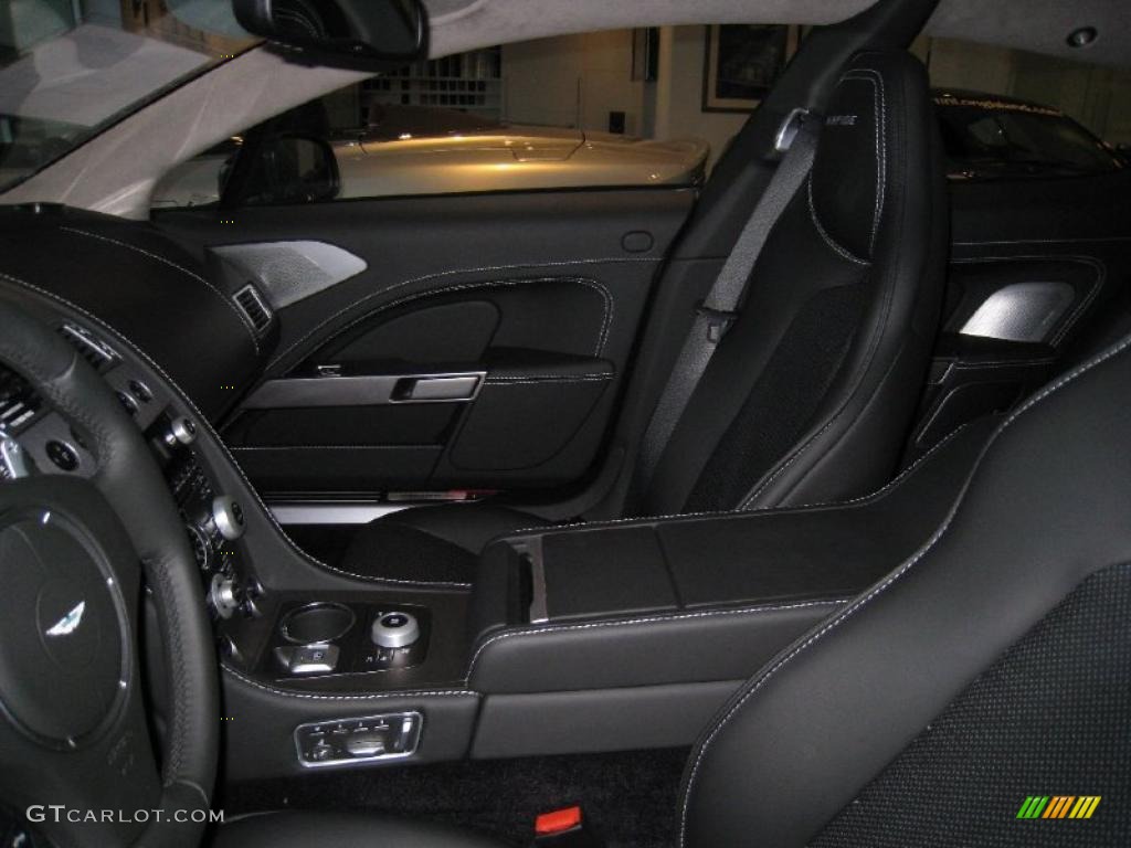 Obsidian Black Interior 2011 Aston Martin Rapide Sedan Photo #39219266