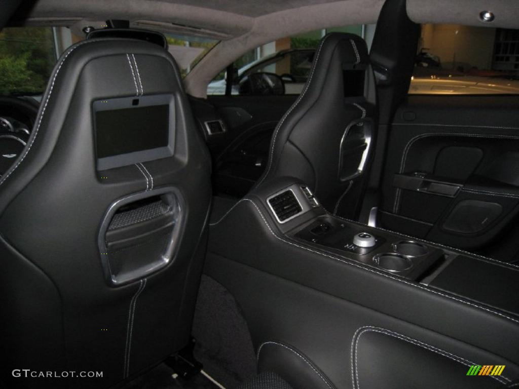Obsidian Black Interior 2011 Aston Martin Rapide Sedan Photo #39219282