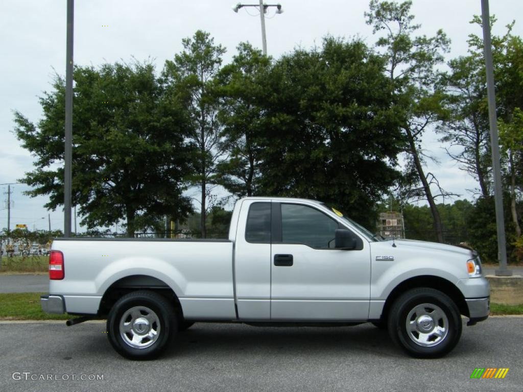 2005 F150 XL Regular Cab - Silver Metallic / Medium Flint Grey photo #6