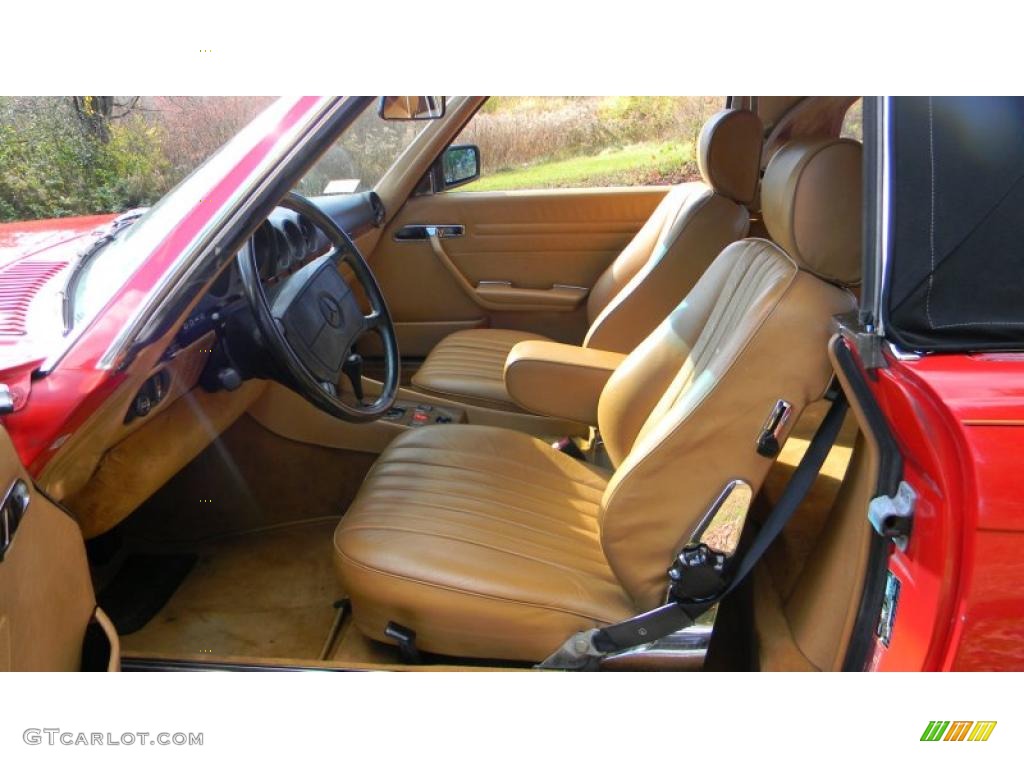 Palomino Interior 1987 Mercedes-Benz SL Class 560 SL Roadster Photo #39219718