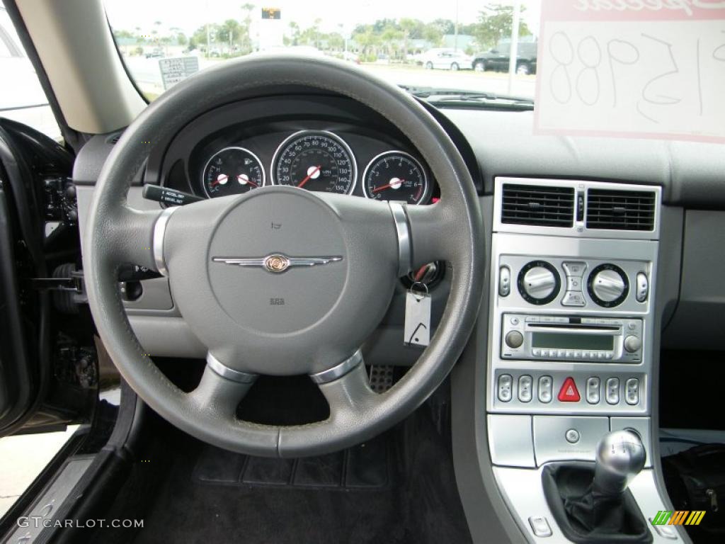 2006 Chrysler Crossfire Limited Roadster Dark Slate Gray Dashboard Photo #39220171
