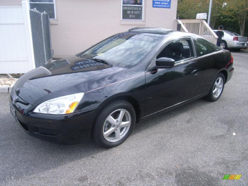 2003 Accord EX Coupe - Nighthawk Black Pearl / Black photo #1