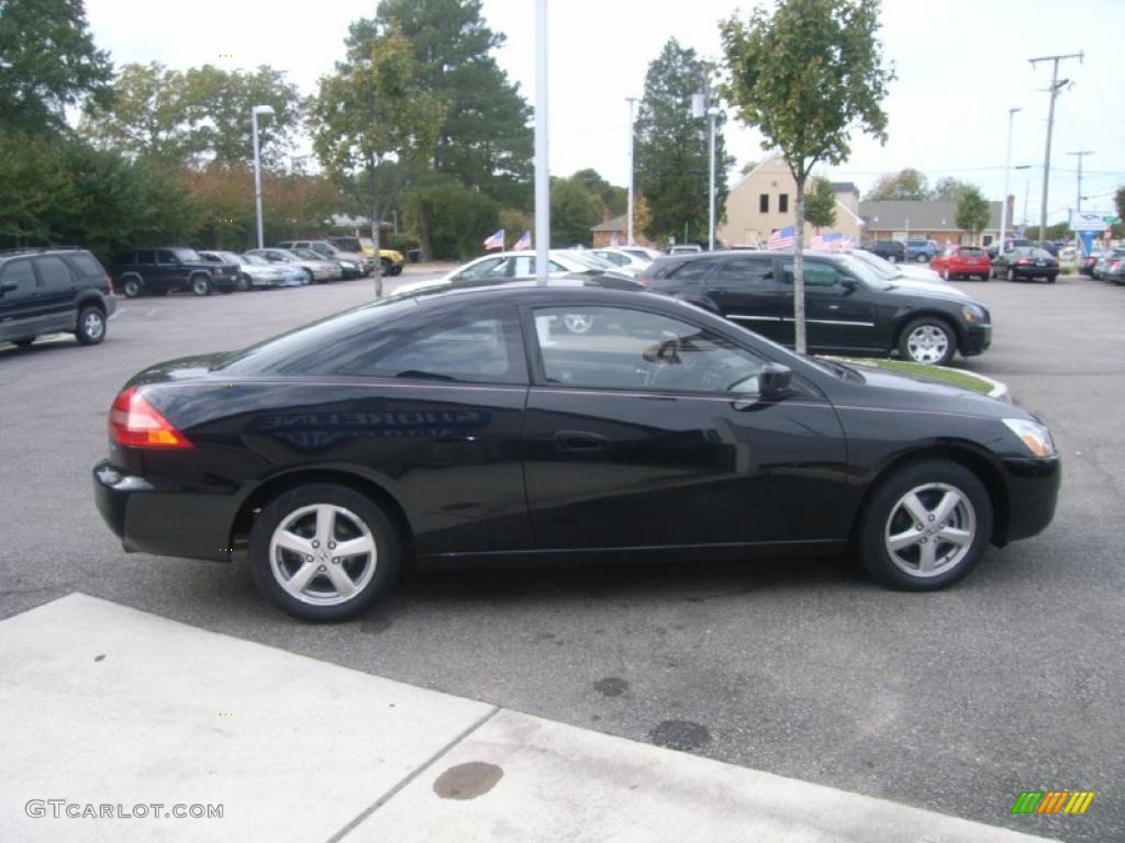 2003 Accord EX Coupe - Nighthawk Black Pearl / Black photo #6