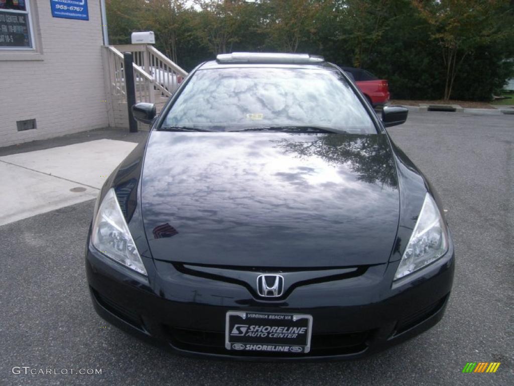 2003 Accord EX Coupe - Nighthawk Black Pearl / Black photo #8