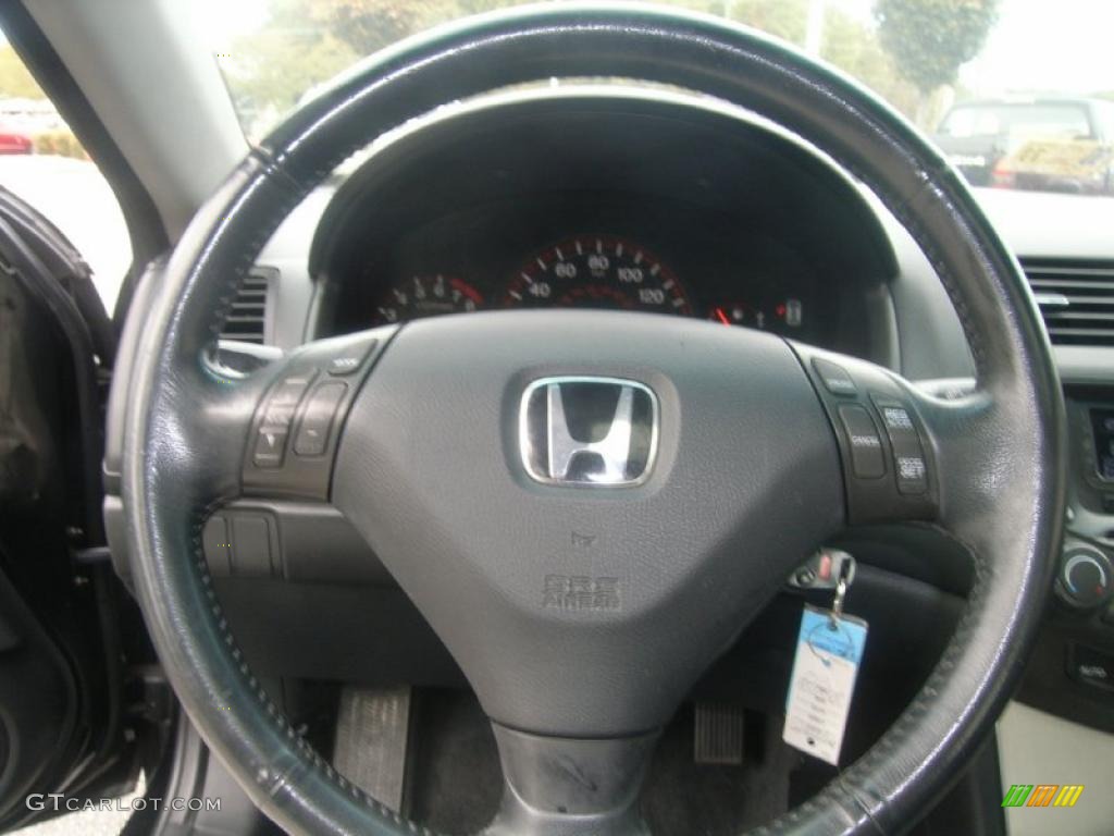 2003 Accord EX Coupe - Nighthawk Black Pearl / Black photo #19