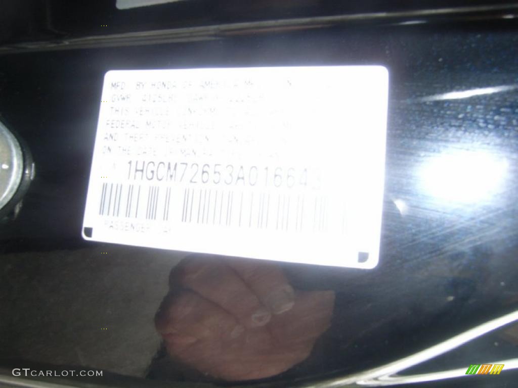 2003 Accord EX Coupe - Nighthawk Black Pearl / Black photo #25