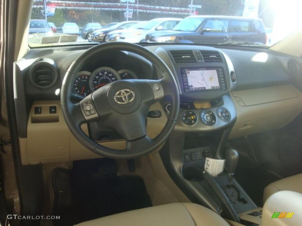 2011 Toyota RAV4 V6 Limited 4WD Sand Beige Dashboard Photo #39221958