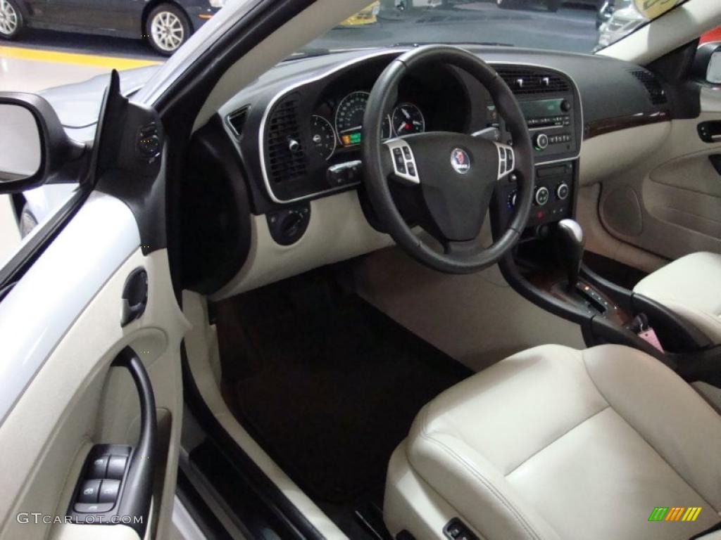 Parchment Interior 2008 Saab 9-3 2.0T Convertible Photo #39222522