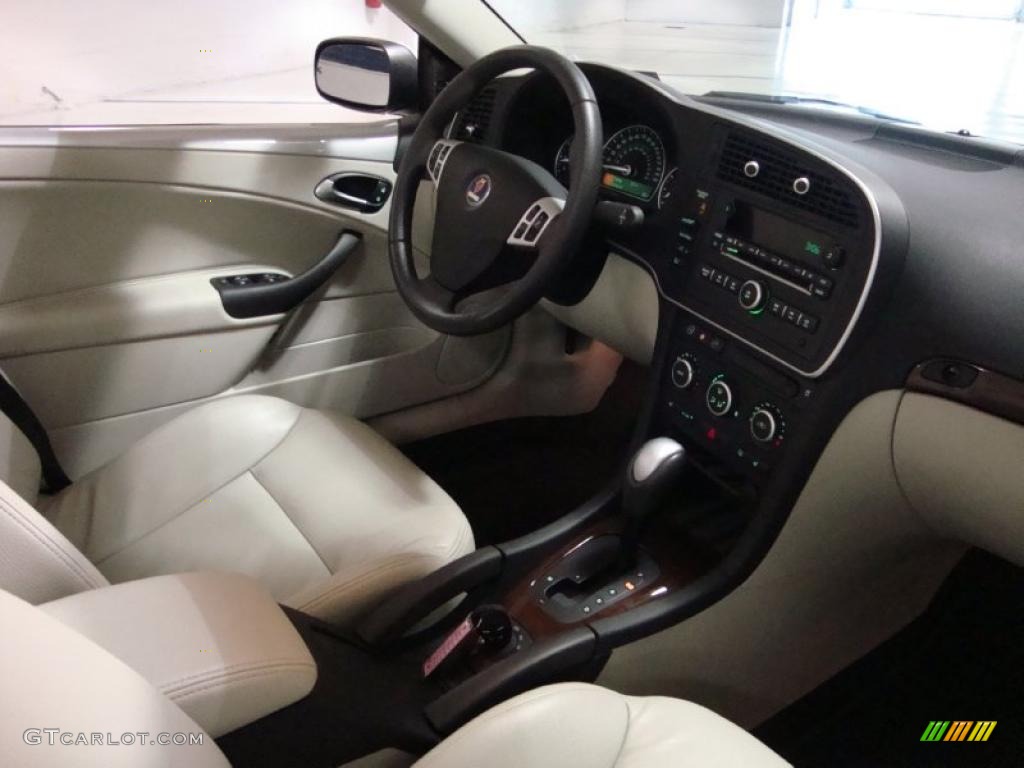 2008 Saab 9-3 2.0T Convertible Parchment Dashboard Photo #39222616