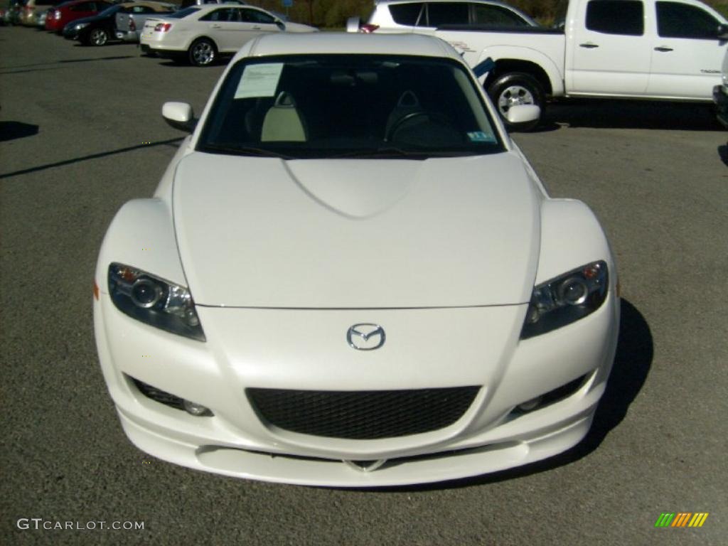 2005 RX-8  - Whitewater Pearl / Black/Chaparral photo #2