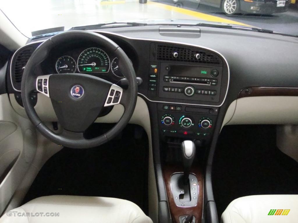 2008 Saab 9-3 2.0T Convertible Parchment Dashboard Photo #39222662