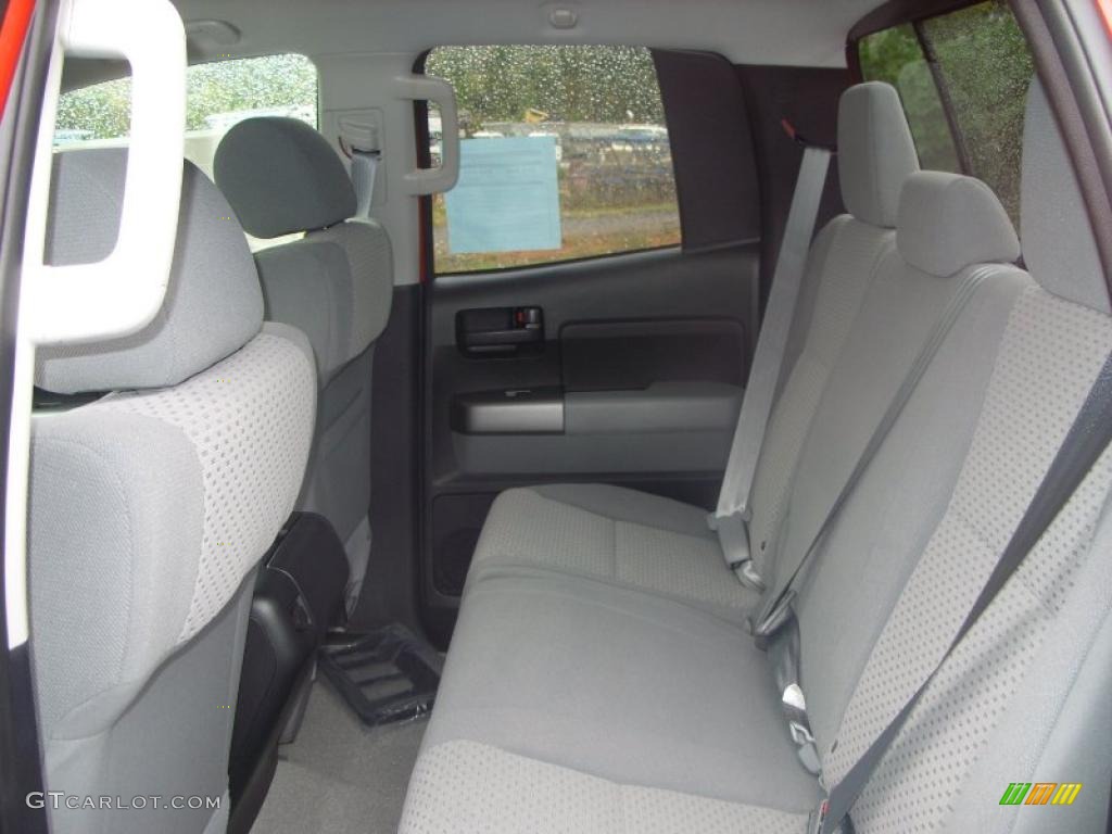 Graphite Gray Interior 2011 Toyota Tundra SR5 Double Cab 4x4 Photo #39222810