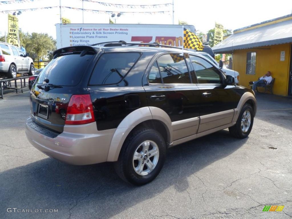 2003 Sorento EX - Ebony Black / Beige photo #6