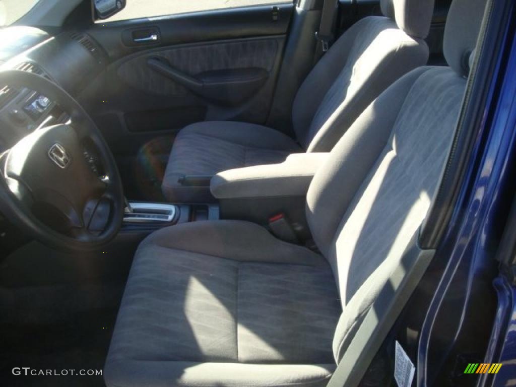 Gray Interior 2005 Honda Civic LX Sedan Photo #39223678