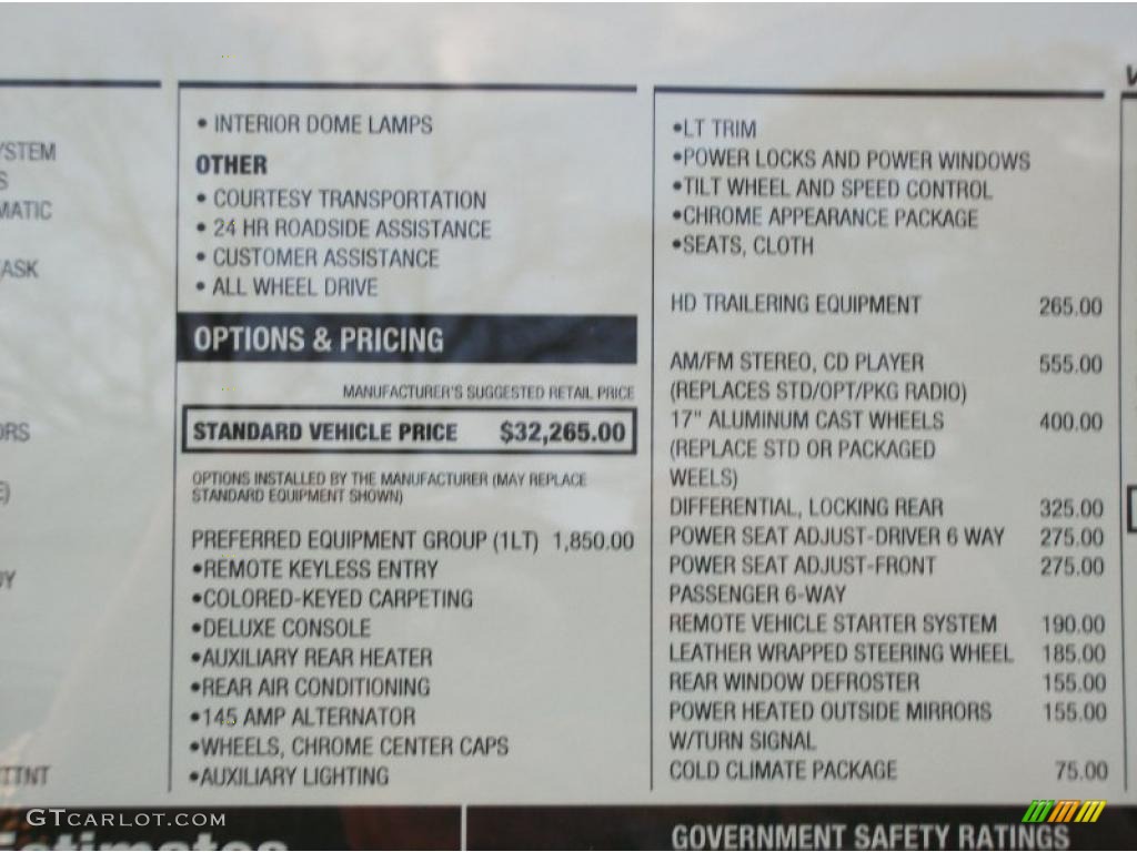 2011 Chevrolet Express LS 1500 AWD Passenger Van Window Sticker Photo #39224410