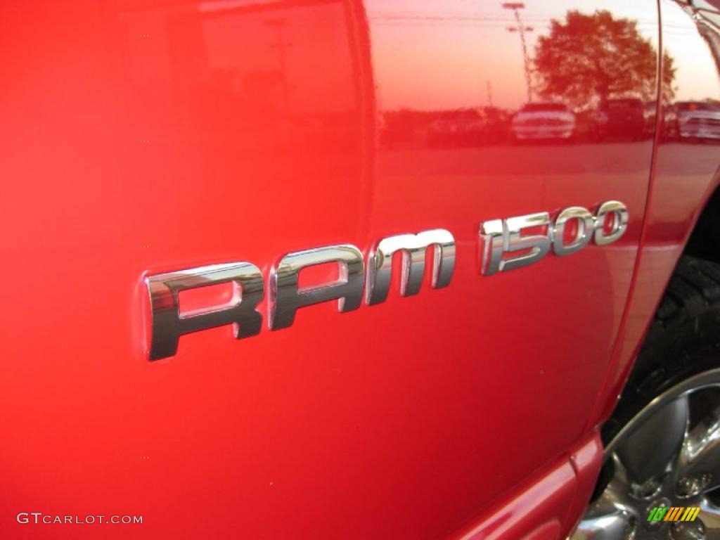 2005 Ram 1500 SLT Regular Cab 4x4 - Flame Red / Dark Slate Gray photo #7