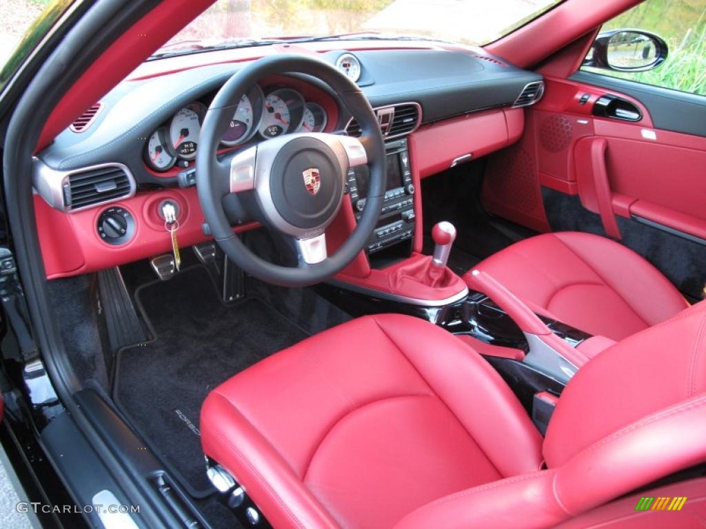 Carrera Red Interior 2009 Porsche 911 Turbo Coupe Photo #39226946