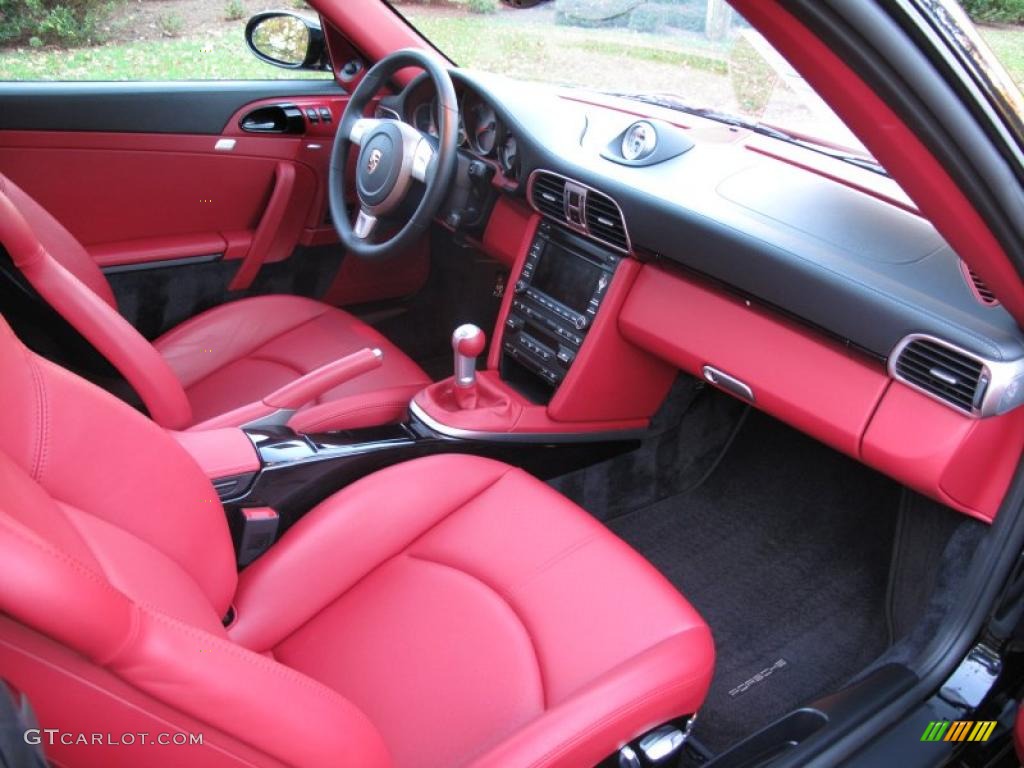 Carrera Red Interior 2009 Porsche 911 Turbo Coupe Photo