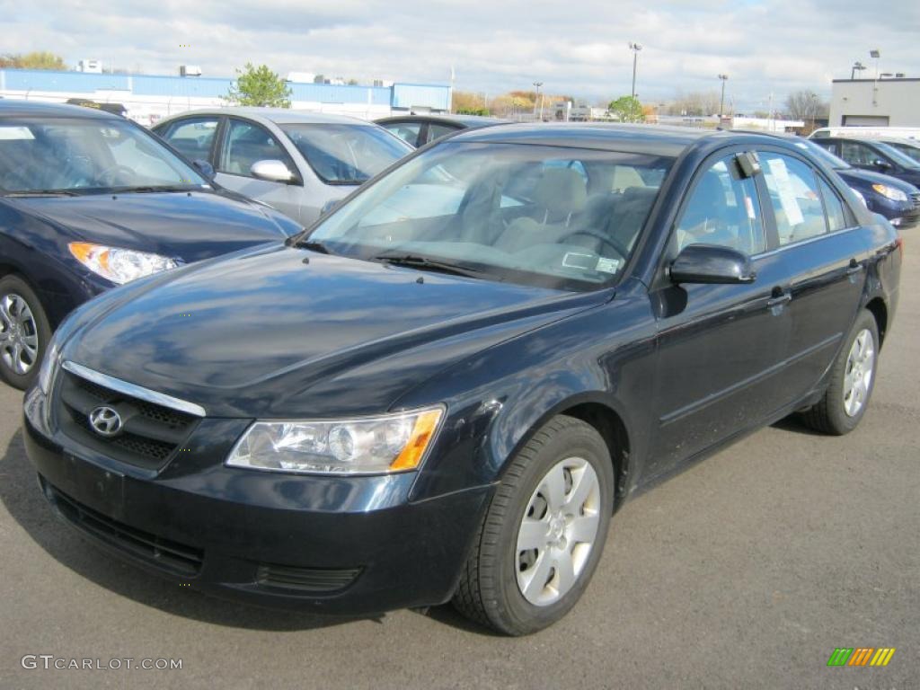 2008 Sonata GLS - Deepwater Blue / Beige photo #1