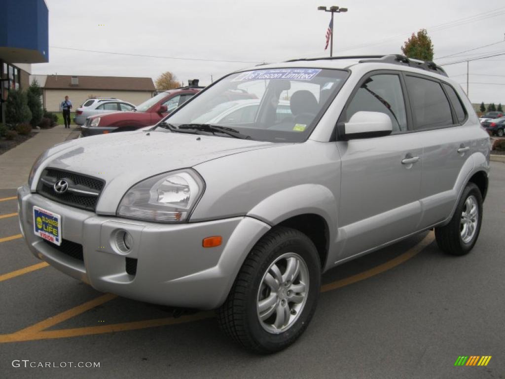 Platinum Silver 2008 Hyundai Tucson Limited Exterior Photo #39227646