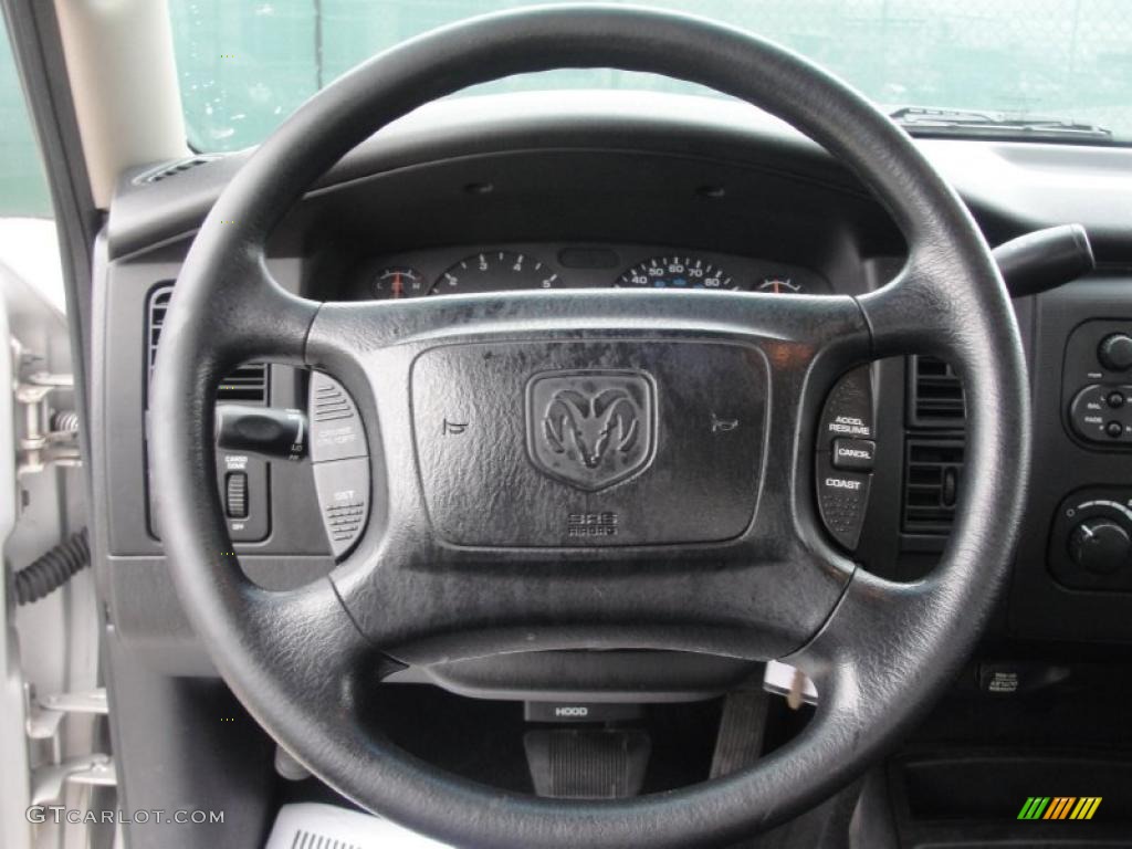 2001 Dodge Dakota Sport Quad Cab Dark Slate Gray Steering Wheel Photo #39229074