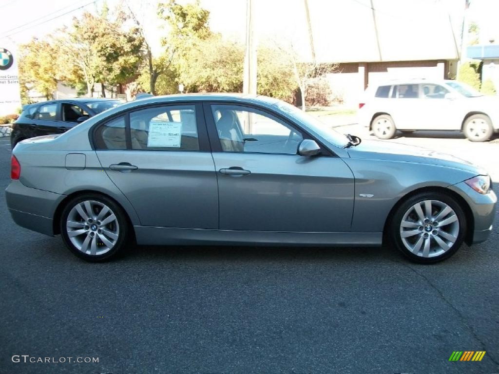2007 3 Series 328i Sedan - Arctic Metallic / Grey photo #4