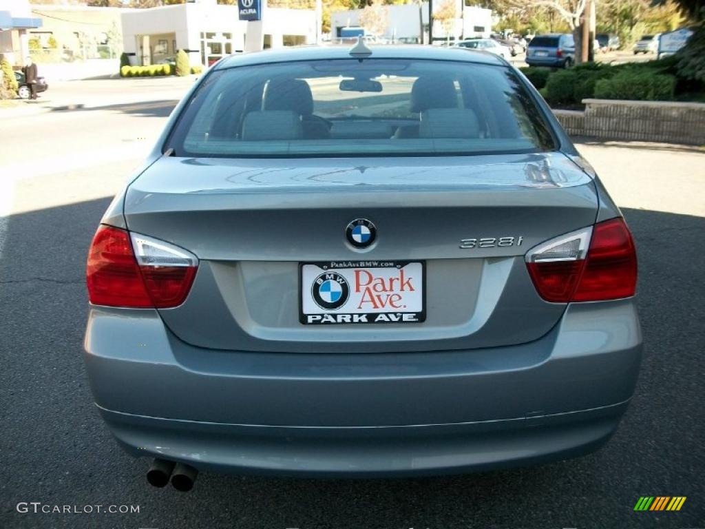 2007 3 Series 328i Sedan - Arctic Metallic / Grey photo #6