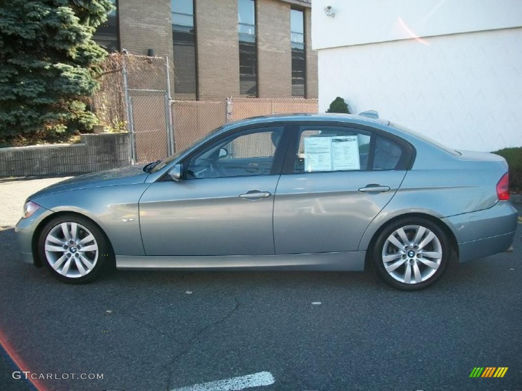 2007 3 Series 328i Sedan - Arctic Metallic / Grey photo #8