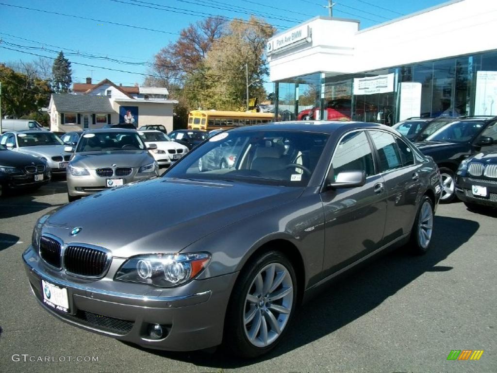 2008 7 Series 750i Sedan - Sterling Grey Metallic / Cream Beige photo #1
