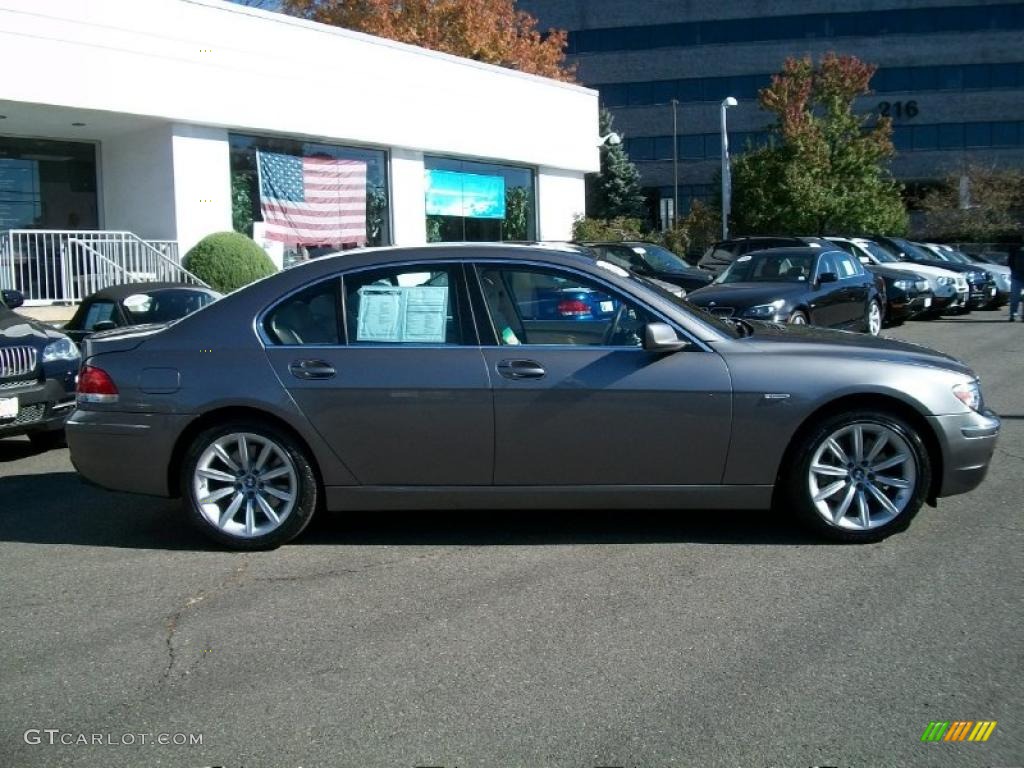 2008 7 Series 750i Sedan - Sterling Grey Metallic / Cream Beige photo #4