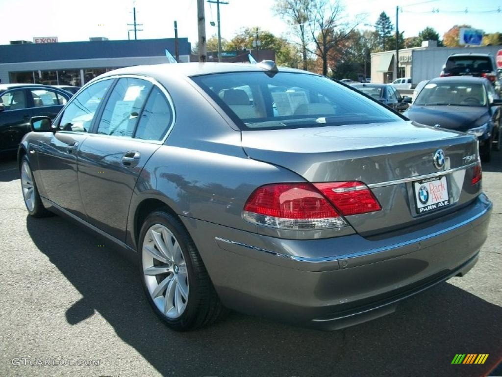 2008 7 Series 750i Sedan - Sterling Grey Metallic / Cream Beige photo #7
