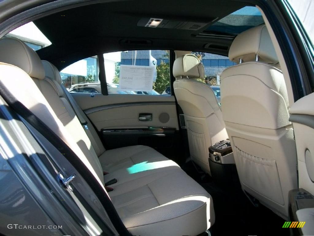 2008 7 Series 750i Sedan - Sterling Grey Metallic / Cream Beige photo #25