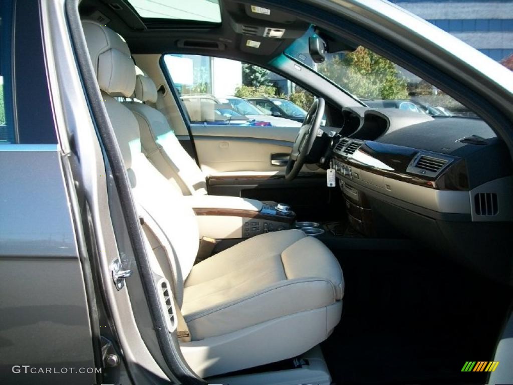 2008 7 Series 750i Sedan - Sterling Grey Metallic / Cream Beige photo #30