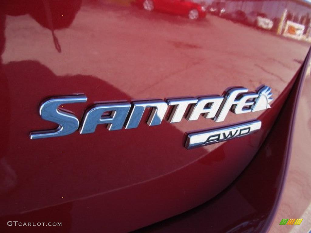 2010 Santa Fe GLS 4WD - Venetian Red / Beige photo #6