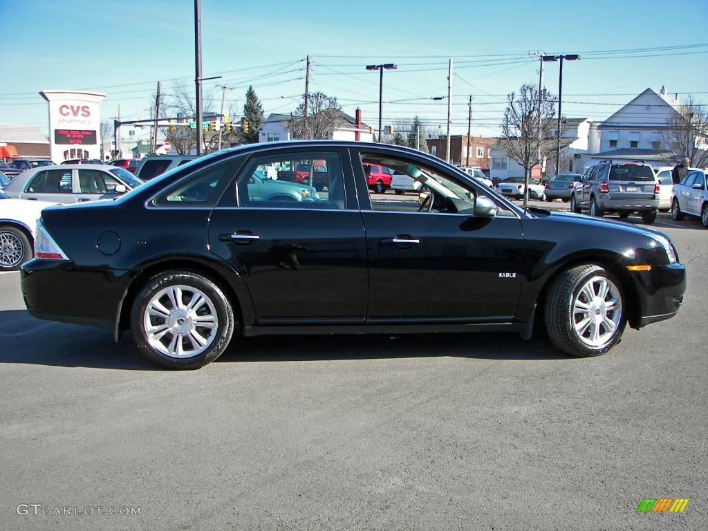 2008 Sable Premier Sedan - Black / Charcoal Black photo #4