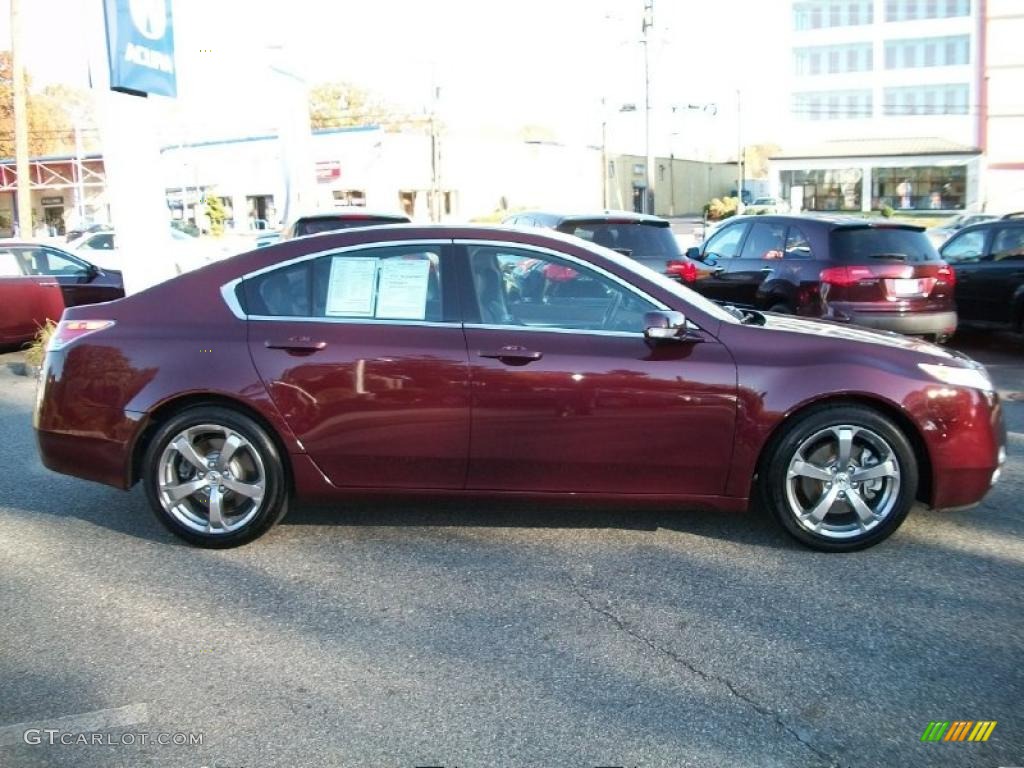 Basque Red Pearl 2009 Acura TL 3.7 SH-AWD Exterior Photo #39235889
