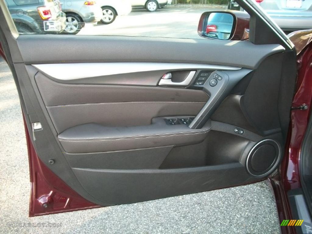 2009 Acura TL 3.7 SH-AWD Ebony Door Panel Photo #39236013