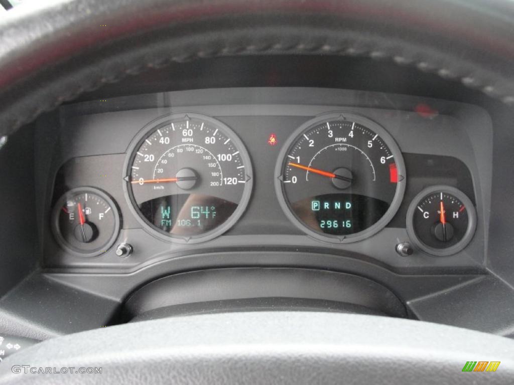 2008 Jeep Compass RALLYE Gauges Photo #39237025