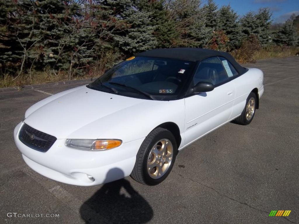 2000 Sebring JXi Convertible - Bright White / Agate photo #13