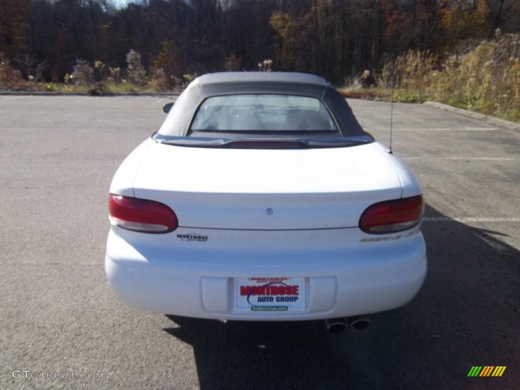 2000 Sebring JXi Convertible - Bright White / Agate photo #17